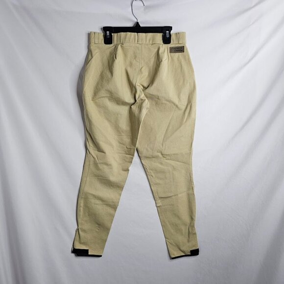 NEW TRAINER'S CHOICE Knee Patch Breeches Riding Pants 24R BEIGE TAN w Pockets - Picture 6 of 8